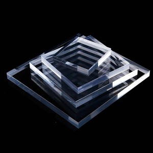 3x3x1 экологически чистые прозрачные полированные акриловые квадратные Дисплейные блоки квадратные кубические акриловые ювелирные изделия стенд - Product Image 4