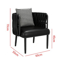 Chaises de salle à manger en bois massif de style industriel, revêtement en cuir à motif griffes de chat, thème musical, pour cafés, salons de thé, restaurants occidentaux
