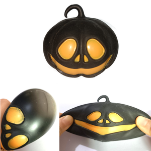 Vendita calda giocattoli interi giocattoli luminosi giocattoli spremere giocattoli di Halloween testa di zucca luminosa, luminoso ghoul bianco, zucca luminosa - Product Image 6