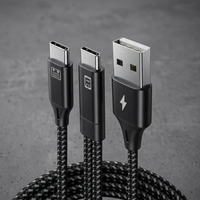 Cable de Audio OTG 2 en 1, Cable de Grabación de Tarjeta de Sonido Micro USB Tipo C a Tipo C de 8 Pines con Carga para Transmisión en Vivo