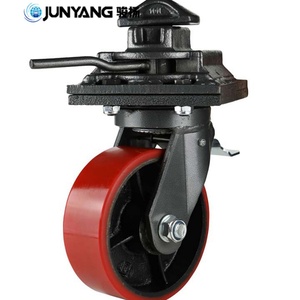 Roues pivotantes en acier ISO 6/8/10/12 pouces pour conteneurs maritimes avec frein et blocage rigide – Pièces et accessoires pour conteneurs - Product Image 4