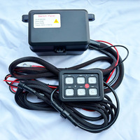 Panel de interruptor de protección contra sobrecarga RGB de 6 bandas, interruptor basculante impermeable de 12V y 24V para coche, camión, marino, fácil instalación