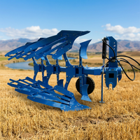 Charrue à socs réversible hydraulique à 3 socs, à moteur diesel, de type Commercial Pioneer, avec engrenage à roulement pour une productivité élevée, pour l'Est