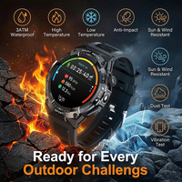 Nuevo Reloj Inteligente WB43 con GPS, Linterna Deportiva, Brújula, Batería de 700 mAh, Resistente al Agua 3ATM, Reloj Inteligente Deportivo para Hombre