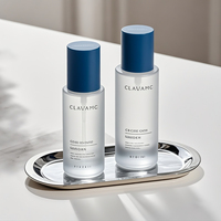 Logo de marque personnalisé Échantillon gratuit 50ml 60ml 80ml Bouteilles à pompe vides en verre pour sérum émulsion pour emballage cosmétique de soins de la peau du visage