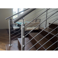 Rampe d'escalier DAIYA avec balustrade économique en acier galvanisé, balustrade en acier inoxydable