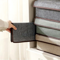 Boîte de rangement multifonctionnelle moderne à tiroirs en tissu à un seul niveau pour sous-vêtements, chaussettes et vêtements intimes, idéale pour la garde-robe domestique