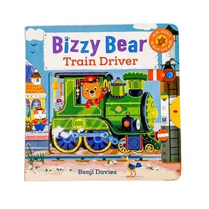 Серия Bizzy Bear, Интерактивная домашняя книга для публикации, образовательная доска для малышей, детей, набор книг