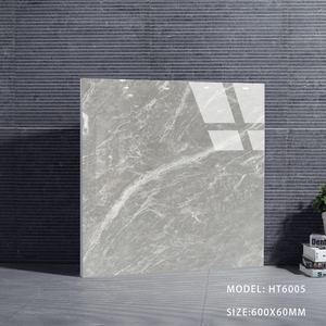 Azulejos esmaltados de porcelana gris 60x60 al mejor precio Piso interior moderno Villa Apartamento resistente al ácido con 3 años de garantía - Product Image 5