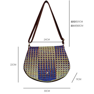 <span class=keywords><strong>Borsa</strong></span> a Tracolla con Design Texturizzato e Cinghia Regolabile, Essenziale per il Pendolare Quotidiano, Stile Alla Moda - Product Image 6