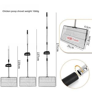 Cuchara para caca de pollo de acero inoxidable resistente de 10 pulgadas 3 en 1 pala de arena ajustable herramienta de limpieza de gallinero de 36 pulgadas - Product Image 5