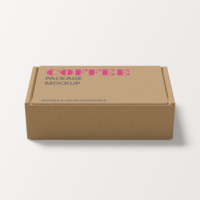 Boîte d'expédition en carton ondulé personnalisée avec logo, faible MOQ, pour colis postaux, emballage en papier cartonné avec logo