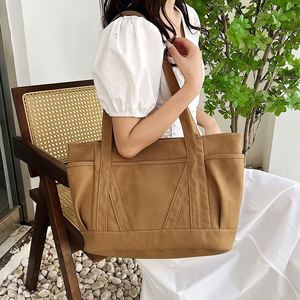 Customize <b>Large</b> Luxury Blank Women's Shoulder <b>Bags</b> Travel Work Hand <b>Bags</b> Ladies <b>Canvas</b> Tote <b>Bag</b> with Zipper - Product Image 4