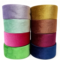 Ruban en velours de 3 pouces (75 mm) - 25 yards - DIY pour nœuds pour cheveux - Emballage cadeau - Vente en gros en stock