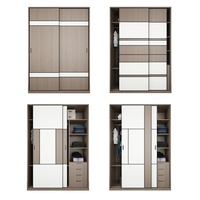 Buffet Modulaire Pliable et Ajustable en Bois Blanc Brillant, Style Minimaliste Moderne, Écologique, 5+ Rangement, Montage Facile, pour Salon