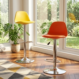 Sillas Altas Ajustables para Bar, Sillas Modernas Minimalistas para Recepción/Caja, Sillas <span class=keywords><strong>de</strong></span> Bar con Respaldo, Sillas Altas para Barra - Product Image 2