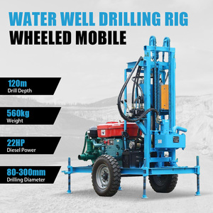 <b>Mini</b> Water Well <b>Drilling</b> Rig Portable Diesel Hydraulic Borehole <b>Drilling</b> Machine Small Water <b>Drilling</b> Rig for Civil Well Rig - Product Image 4