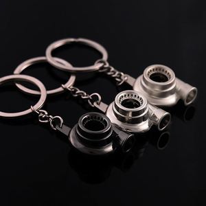 Llavero Metálico Creativo con Forma de Secador de Pelo y Turbo para Coche, Regalo Novedoso - Product Image 6