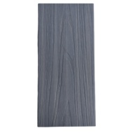 Plancher de terrasse en WPC moderne antidérapant, co-extrusion, imperméable, composite extérieur, planche de terrasse brossée, technique d'interverrouillage DUAL