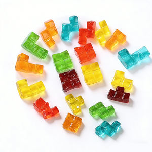 Groothandel op maat gemaakte Chinese fabrikanten gummies, gemengde gummy snoepjes, zoet-zure smaak, zachte bulk gekleurde blokjes, halal snoep - Product Image 3