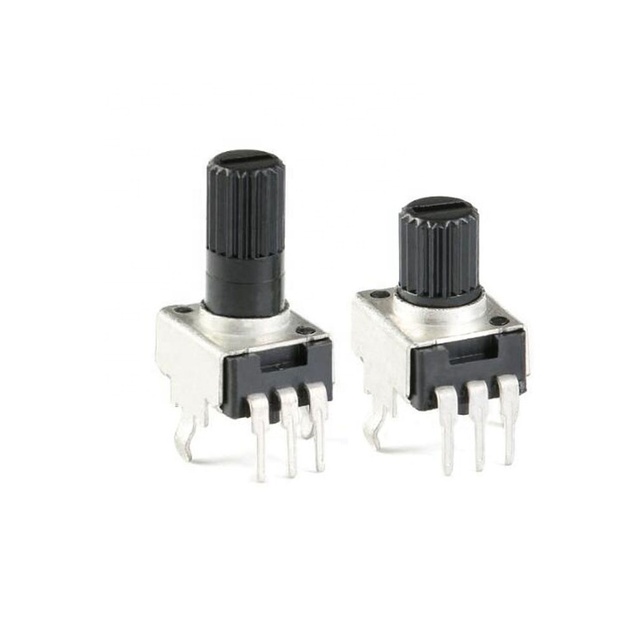 RV0932 Potentiometer Adjustable Handle 15MM Round Shaft Potentiometer 1K/102 5K/502 10K/103 50K/503 100K/104 WH09 0932
