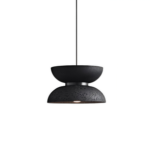 Lampe suspendue LED <span class=keywords><strong>vintage</strong></span> créative sur mesure en gros, lampe de chevet moderne en travertin noir pour îlot de cuisine - Product Image 1