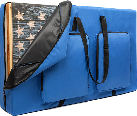 Heavy-duty Cornhole Bag Fits 4' X 2' Regulation Size Board Accessories Organizer Custom Pockets For Cornhole Carrying Case