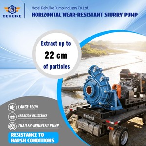 Bomba de Lodos Horizontal de Alta Resistencia, con Extremo Húmedo de Aleación de Cromo, Resistente a la Abrasión, Motor Eléctrico, para Uso Industrial y Minero, con Certificación CE e ISO - Product Image 2