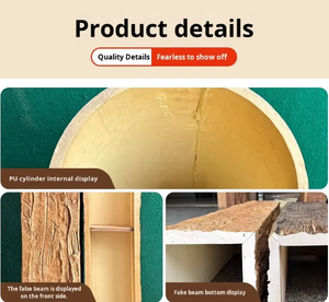 Pannello Murale 3D Effetto Legno - Impermeabile e Facile da Installare, Personalizzabile per Decorazione Soffitto e Pareti del Soggiorno - Product Image 3