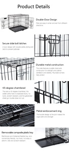 Zunhua Meihua กรงสุนัขโลหะพับได้อุปกรณ์สำหรับสัตว์เลี้ยง - Product Image 5