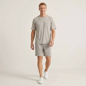Ensemble de pyjama 2 pièces en bambou pour hommes – Tenue décontractée personnalisée et confortable pour homme – Vêtements de nuit amples – Vente en gros usine - Product Image 4