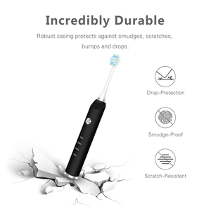 Brosse à dents sonique de luxe pour adultes 40200 VPM, station de charge magnétique, <span class=keywords><strong>4</strong></span> modes, étanche IPX7, autonomie de 30 jours, <span class=keywords><strong>2</strong></span> têtes de brosse, idéale pour les voyages - Product Image 4