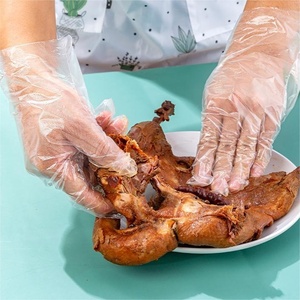 Ensemble de gants PE jetables transparents épaissis de 100 pièces pour le nettoyage de la coiffure Salon de coiffure et utilisation de nouilles pour les coiffeurs - Product Image 4