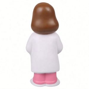 Balle anti-stress en mousse PU souple personnalisée avec logo promotionnel pour femmes médecins, jouet <span class=keywords><strong>de</strong></span> relaxation et <span class=keywords><strong>de</strong></span> soulagement pour les médecins - Product Image 2