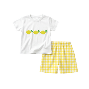 סט בגדי קיץ לבנים של Puresun, דוגמת קריקטורה קז'ואל, 100% כותנה, בהתאמה אישית, סִגְנוֹן קשרים צרפתיים, תלבושות לילדים - Product Image 2