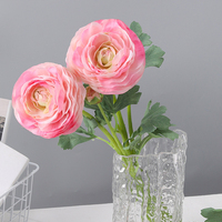 Bunga Ranunculus Artifisial Real Touch Realistic, Dekorasi Rumah, Pernikahan, Natal Eropa, Rangkaian Bunga Berlapis Seribu