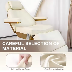 Table de massage électrique AY Lash Bed, moderne et luxueuse, avec 3/4 moteurs réglables, pour salon, spa, traitement, table de beauté cosmétique faciale - Product Image 4