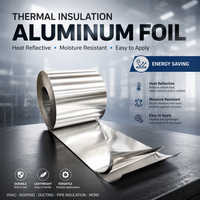 Rouleau de feuille d'aluminium industrielle sur mesure, antistatique, résistant à l'humidité, épaisseur pour l'isolation de la chaîne du froid