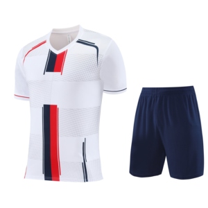 Chất Lượng Cao Ngắn Tay Áo Bóng Đá Mặc Tùy Chỉnh Bóng Đá Jersey Đào Tạo Áo Sơ Mi Cá Nhân Polyester Vải Đồng Phục Bóng Đá - Product Image 1