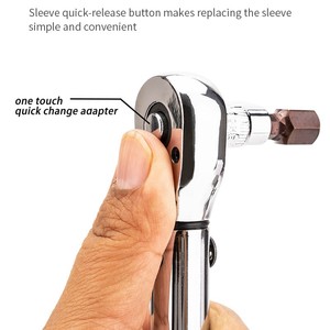 16 Pieces Adjustable Mechanical Manual Tyre Wheel Nut Ratchet <b>Torque</b> Metric Socket Spanner Wrench Tools Kit <b>Set</b> - Product Image 3