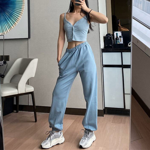 Nuovi Arrivi 2026: <span class=keywords><strong>Pantaloni</strong></span> Jogger da <span class=keywords><strong>Donna</strong></span> a Vita Alta Elasticizzati, Gamba Affusolata, Casual, <span class=keywords><strong>Rosa</strong></span>, per il Tempo Libero - Product Image 6