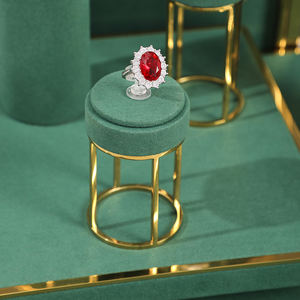 Zebo Green <b>Jewellery</b> <b>Display</b> Set Jewelry <b>Stand</b> Necklace Ring <b>Display</b> Rack Metal Jewelry <b>Display</b> Props - Product Image 4