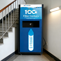 Purificateur d'eau RO industriel et commercial autonettoyant pour hôtels, 200GPD 400GPD 800GPD, 4 étapes de filtration, surveillance TDS, gain de place