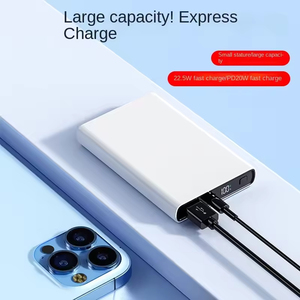 Batterie externe de 10000 mAh de style identique à Xiaomi, logo personnalisé, matériau ABS, haute capacité, charge rapide 22,5 W, chargeur de téléphone multi-appareils - Product Image 2