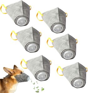 Dapat diatur 6 buah dapat digunakan kembali anjing <span class=keywords><strong>Gas</strong></span> wajah masker asap bernapas sekali pakai anjing Filter udara perlengkapan pelatihan hewan peliharaan - Product Image 1