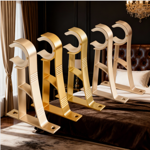 Современные одинарные алюминиевые кронштейны для карнизов с простой установкой, экологичным дизайном и регулируемой длиной - Product Image 6