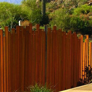 Clôture moderne en acier corten de style haut de gamme, écologique, durable, amovible, barrière de sécurité pour piscine, enclos pour bétail - Product Image 3