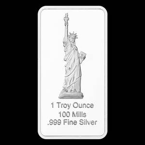 USA Liberty Silver Bullion Bar Souvenir UV-geprinte metalen muntcollectie in acryl displaybox Premium cadeauoptie - Product Image 5