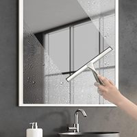 Yilan Brosse de nettoyage multifonction portable en acier inoxydable de 10 pouces avec manche en plastique, lames en nylon, 0,5 kg