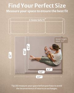 Alfombra de Juego para Niños Pequeños, Ecológica, Suave, Moderna, Impermeable, Alfombra de Gateo para Sala de Estar, Cuarto de Juegos, Dormitorio, Muebles Infantiles - Product Image 5